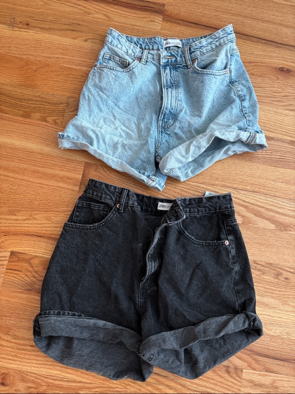 TWO High-Rise Denim Shorts - Women